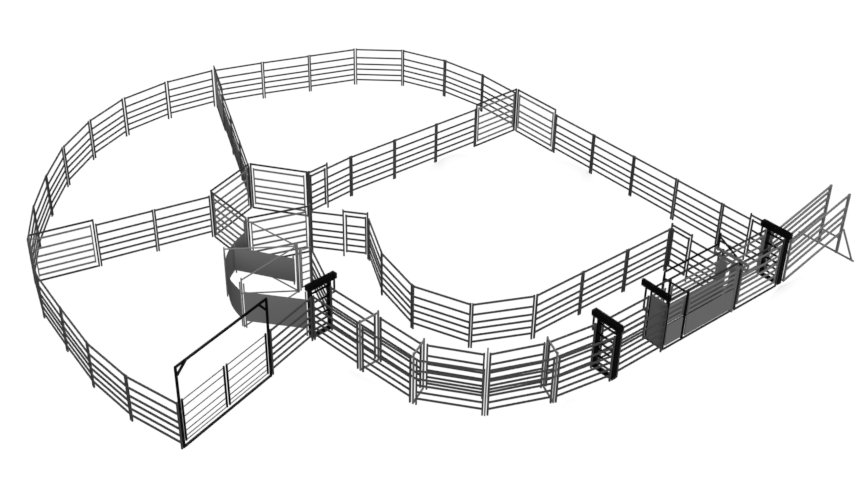 120 Head Cattle Yard including Safety Force